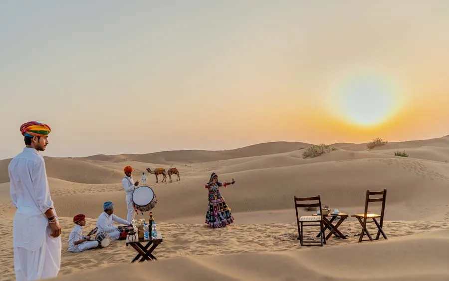 Camel safari experience — The Kafila Desert Camp, Jaisalmer