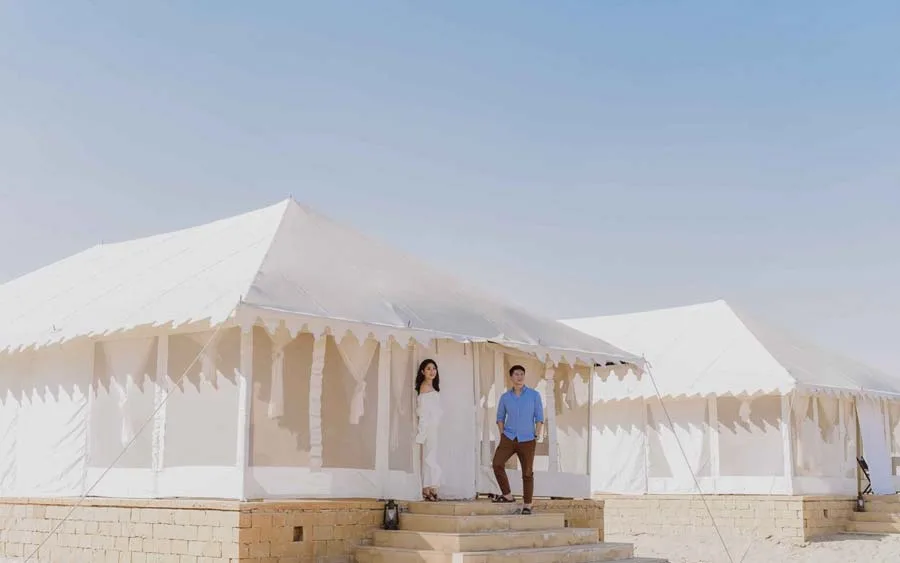 Luxury Tented Suite view — The Kafila Desert Camp, Jaisalmer