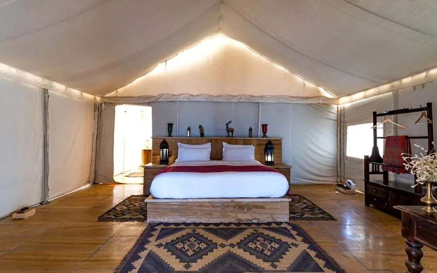 Luxury Tented Suite view — The Kafila Desert Camp, Jaisalmer