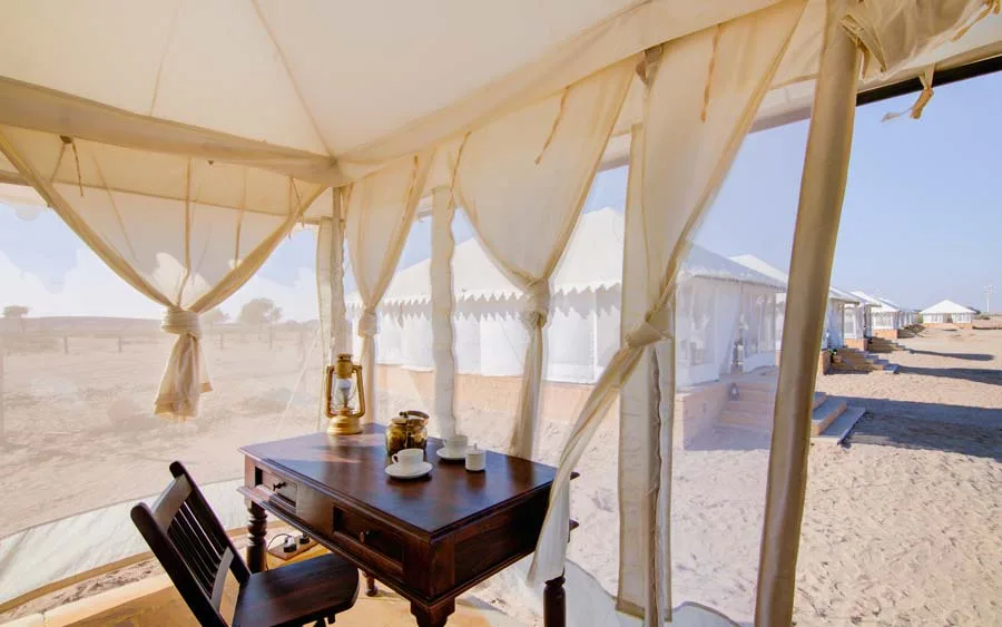 Luxury Tented Suite view — The Kafila Desert Camp, Jaisalmer